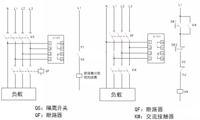 過壓欠壓保護器的接線圖